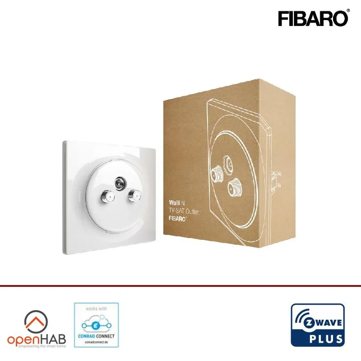 FIBARO - Walli N TV-SAT Outlet / Wanddose - FGWTFEU-021 - Zubehör