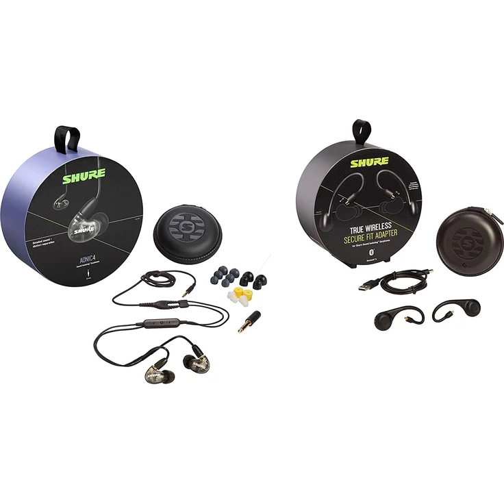 Shure AONIC 4 In-Ear Kopfhörer, mit Mikrofon, Noise Cancelling, schwarz – Bild 4