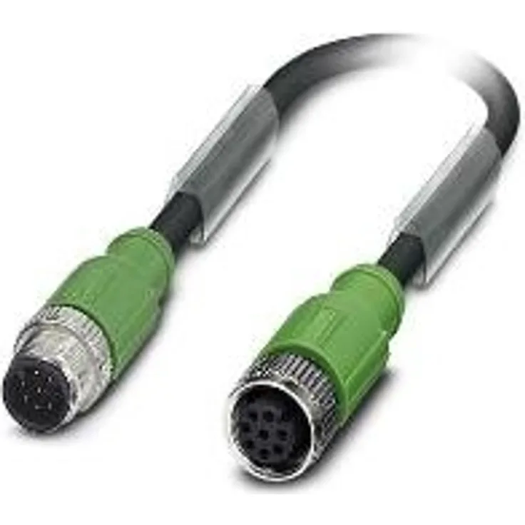 Phoenix 1522985 1.5 m Black, Grey Signal Cable – Signal Cables (1.5 m, M12, Black, Grey)