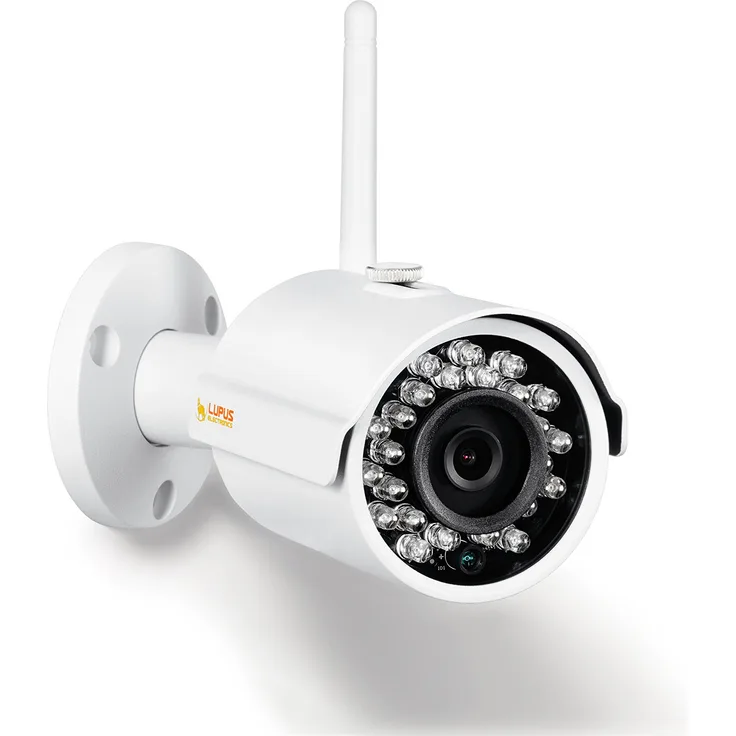 Lupus - LE202 3MP WLAN IP Kamera für draußen, SD Slot, 100°, Nachtsicht, Bewegungserkennung, Ios und Android App, Integrierbar in Die LUPUSEC Smarthome Alarmanlage, inkl. Verwaltungssoftware