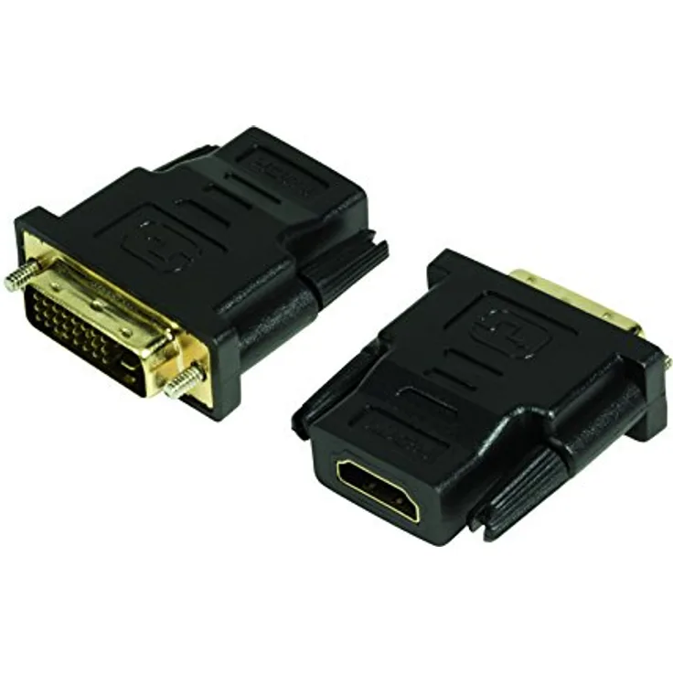 LogiLink HDMI zu DVI-D Adapter Digital (DVI Dual Link Belegung 24+1), unterstützt alle HDTV und HD ready Standards