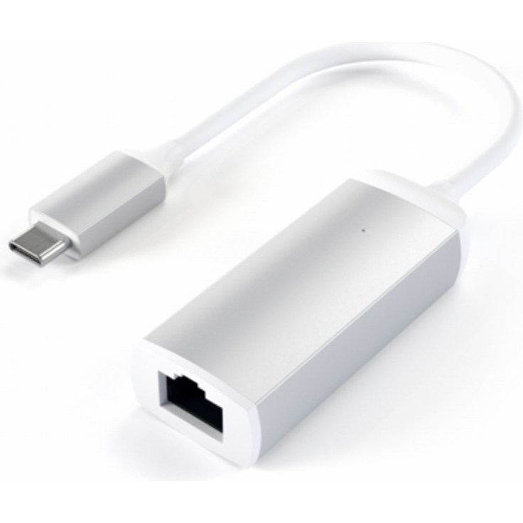 Satechi USB-C auf Ethernet Adapter Silber