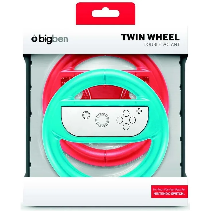 BigBen Nintendo Switch - Lenkrad 2 Stck. (rot+blau)
