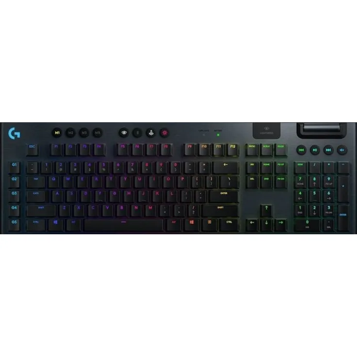 Logitech Gaming G915 - Tastatur - backlit - USB, Bluetooth, LIGHTSPEED - QWERTZ - Deutsch - GL Tactile - Schwarz (920-008903)