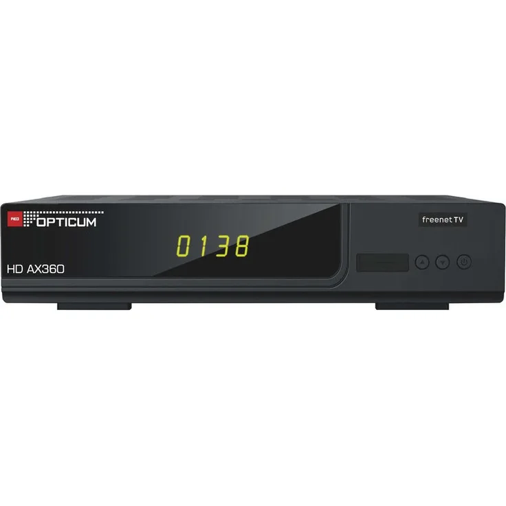 Opticum AX 360 DVB-T2 HD H.265-HEVC Receiver Freenet TV Irdeto Schwarz