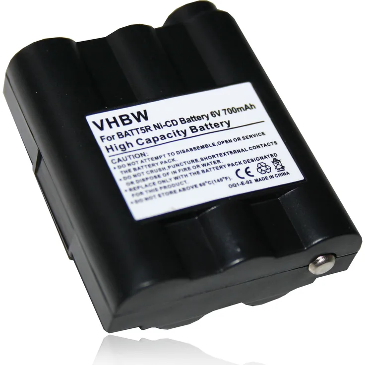 VHBW Akku kompatibel mit Alan - Midland GXT-444, GXT-450, GXT-500, GXT-550, GXT-600, GXT-650, GXT-661 Funkgerät, Walkie Talkie (700mAh 6V NiMH)