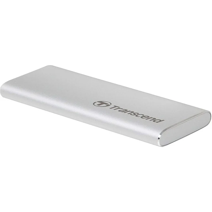 Transcend ESD240C - Solid-State-Disk - 240 GB - extern (tragbar) - M.2 - USB 3.1 Gen 2 (USB-C Steckverbinder) - Silber (TS240GESD240C) – Bild 2