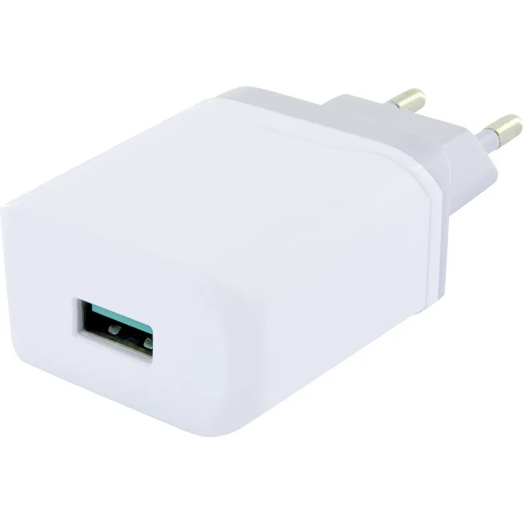 Schwaiger Ladeadapter Quick Charge 3.0'' ''230 V, USB 2.0 A Buchse, weiß/grau''''