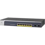 NETGEAR GS510TPP 10-Port Gigabit Ethernet LAN PoE Switch Smart Managed Pro (mit 8x PoE+ 190W, 2x 1G-SFP, Desktop- oder Rack-Montage)