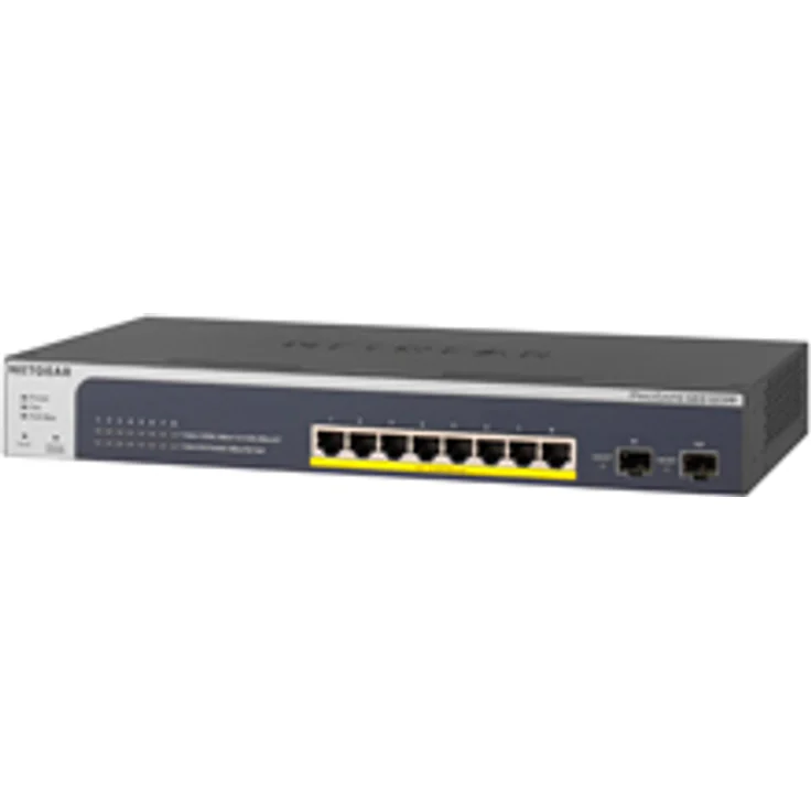 NETGEAR GS510TPP 10-Port Gigabit Ethernet LAN PoE Switch Smart Managed Pro (mit 8x PoE+ 190W, 2x 1G-SFP, Desktop- oder Rack-Montage) – Bild 1