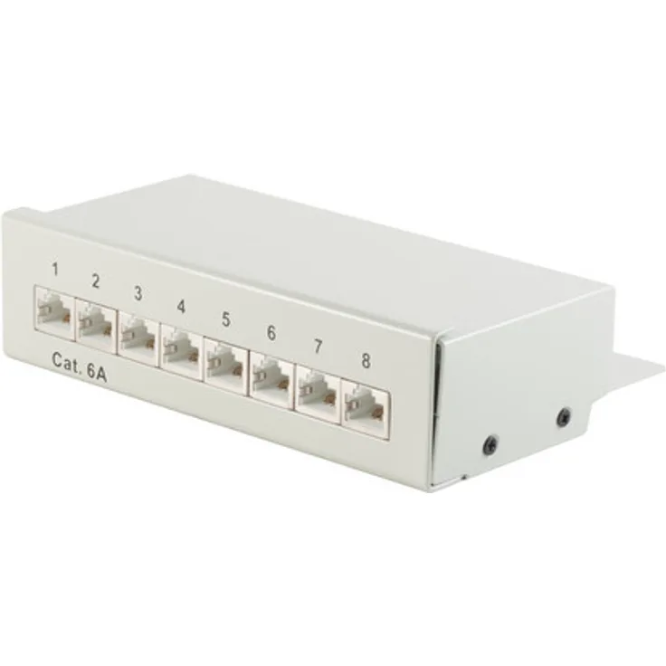S-Conn 75075 - Cat6a - RJ-45 - Cat6a - Grau - Metall - 160 mm (75075)