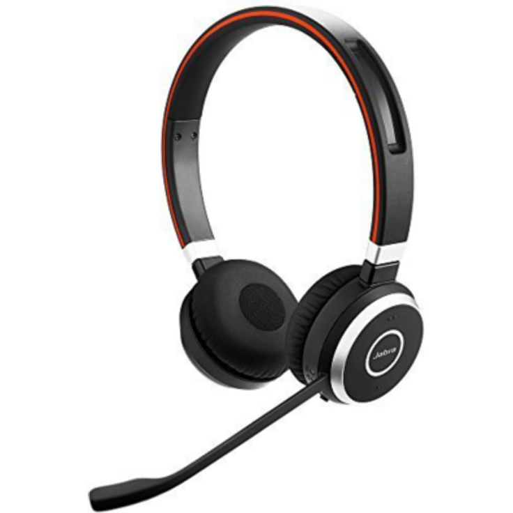 Jabra Evolve 65 Wireless Stereo On-Ear Headset Microsoft zertifizierte Kopfhörer mit langer Akkulaufzeit USB Bluetooth Adapter Schwarz (100-98500000-99) – Bild 1