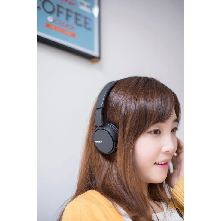 Sony MDR-ZX110AP On-Ear-Kopfhörer mit Mikrofon, schwarz – Bild 10