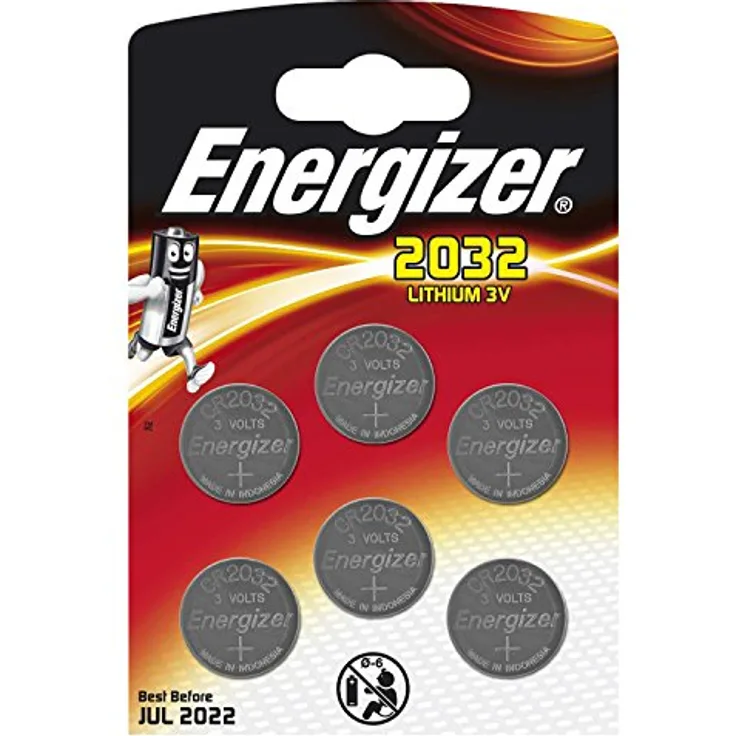 Energizer Spezialbatterie (CR2032 Lithium 3Volt 6er-Maxipack)