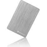 Verbatim Store 'n' Go ALU Slim - Festplatte - 1 TB - extern (tragbar) - USB 3.2 Gen 1 - Silber (53663)