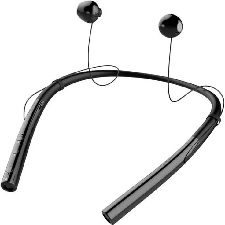 TIE Studio Audio Sport Pro, In-Ear-Kopfhörer mit Nackenband, Bluetooth, Sportkopfhörer, schweißresistent, S - M - L, schwarz