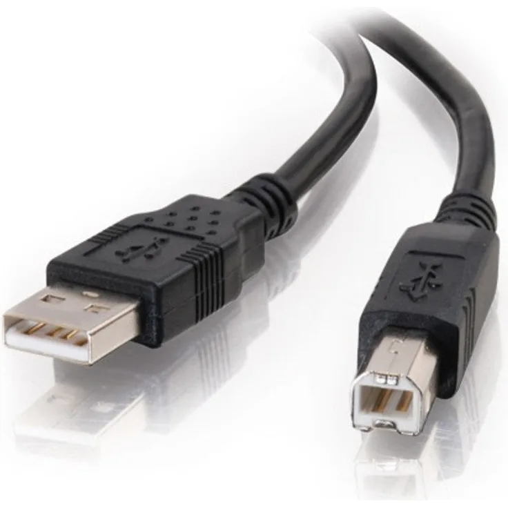 C2G USB 2.0 A/B Cable Black 1m - USB Kabel (1 m, USB A, USB B, 480 Mbit/s, Schwarz)