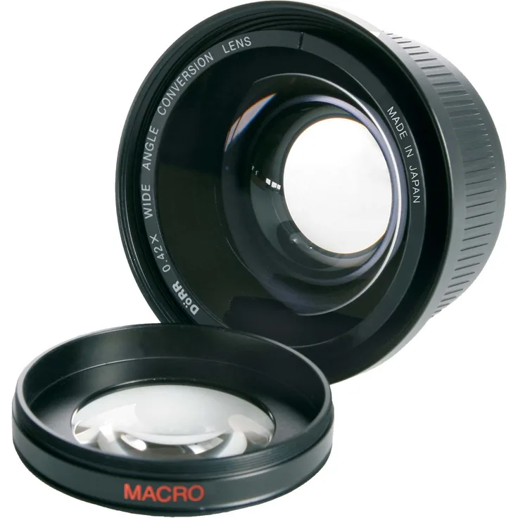 Dörr Weitwinkel Vorsatzobjektiv 0,42x Anschlussgewinde Serie VII/46 mm mit integrierter Nahlinse 10 Dioptrien