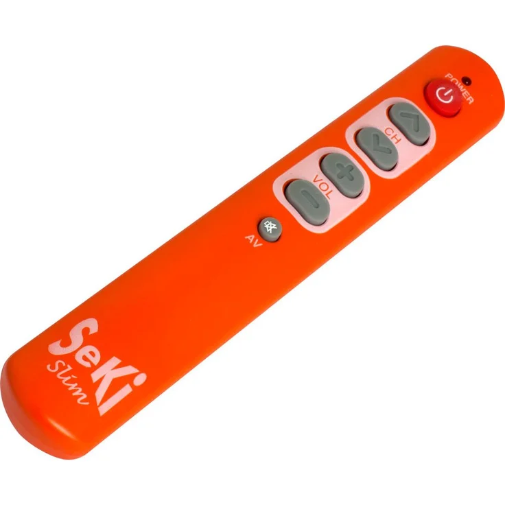 SeKi Slim orange lernfähige Universal-Fernbedienung mit großen Tasten - für Senioren + Kinder - Preisvergleich – Bild 1