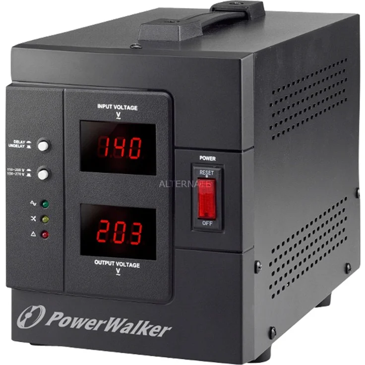 POWERWALKER AVR 2000-SIV Schuko 2000VA - 1600W automatischer Spannungsregler – Bild 1