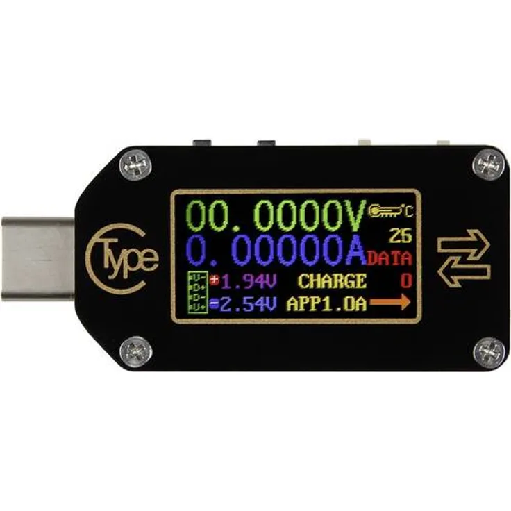 JOY-IT TC66C - USB-Messgerät TC66C, mit USB-C, LCD (TC66C)