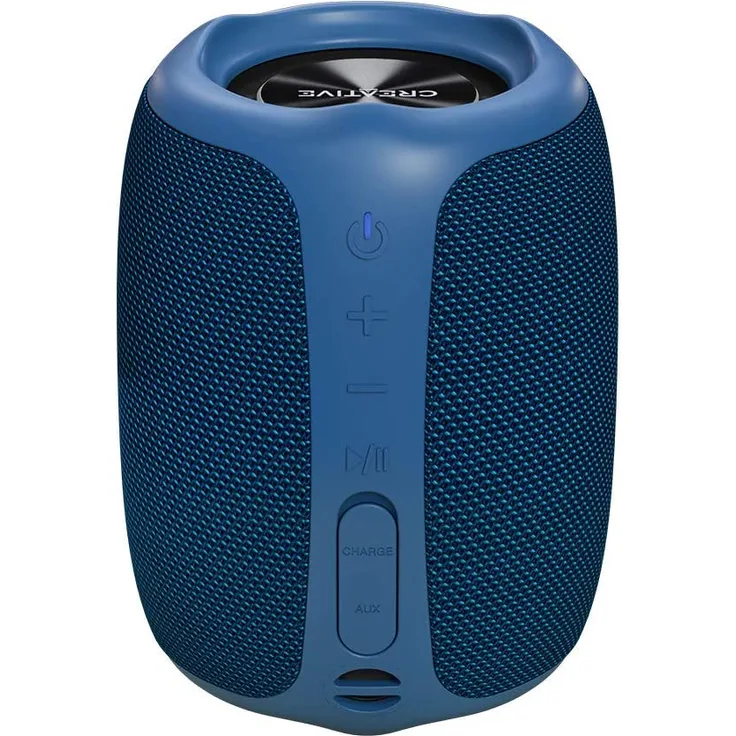 Creative MuVo Play (51MF8365AA000) Bluetooth-Lautsprecher, wasserdicht, Dunkelblau