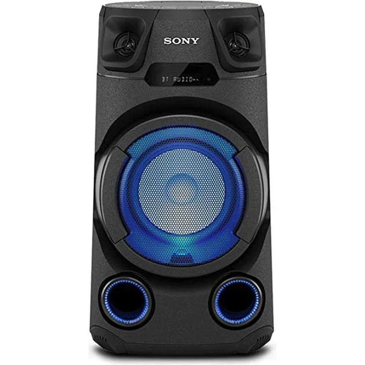 Sony MHC-V13 Leistungsstarkes Audiosystem, Bluetooth-Lautsprecher für Party, (150 Watt Ausgangsleistung, Mega Bass, Bluetooth und NFC) Schwarz – Bild 1