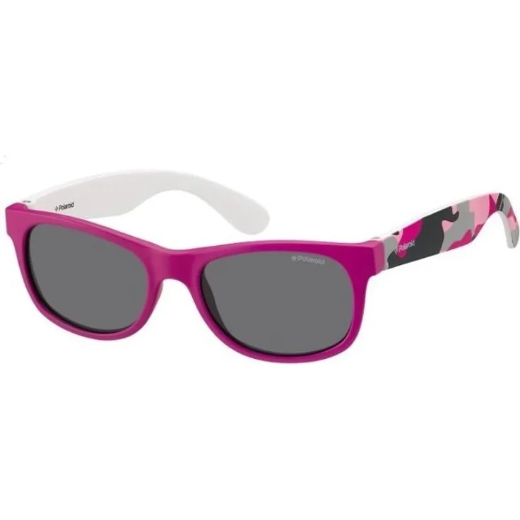 Polaroid Junior P0300F TCSY2 Pink Camouflage P0300F Sunglasses Polarised Lens Category 3
