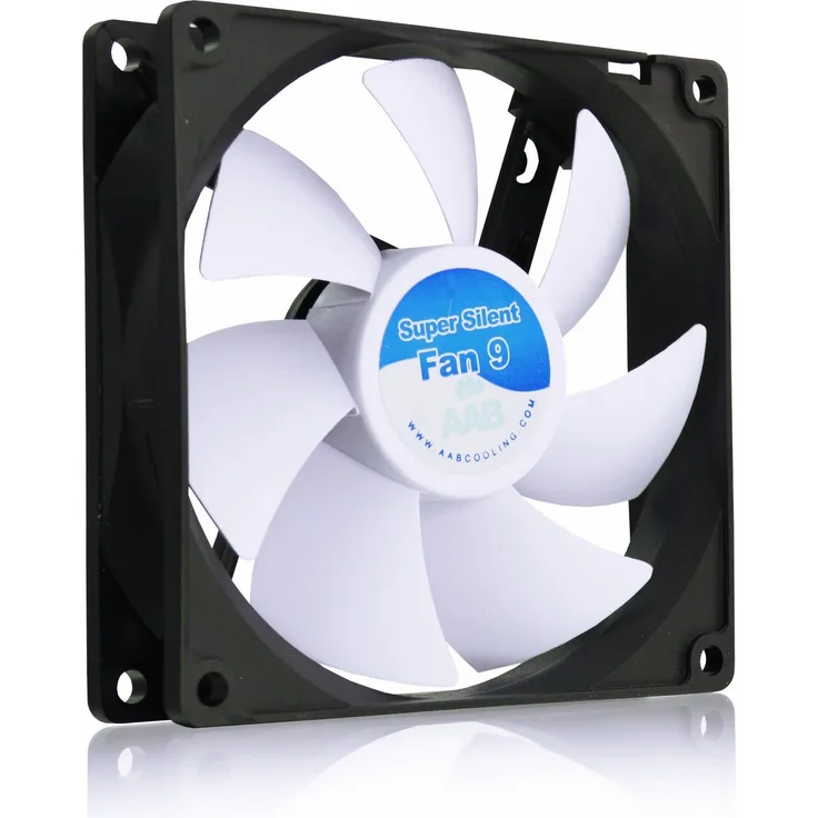 AAB Cooling Super Silent Fan 9 - 92mm leise und effizient Gehäuselüfter mit 4 Anti-Vibrations-Pads