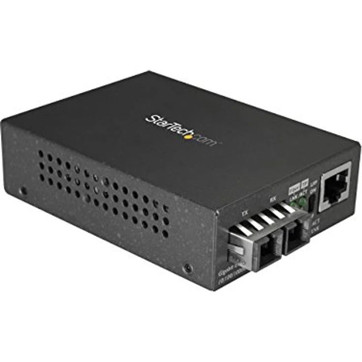 StarTech 1000Base-SX 550 m Multi Mode Fiber Media Converter, braun – Bild 1