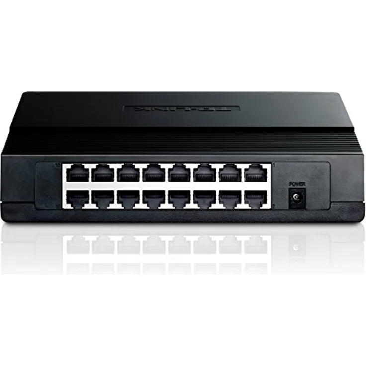 TP-LINK TL-SF1016D - (TL-SF1016D) 16-Port 10/100Mbps Unmanaged Desktop Switch Plastic Case