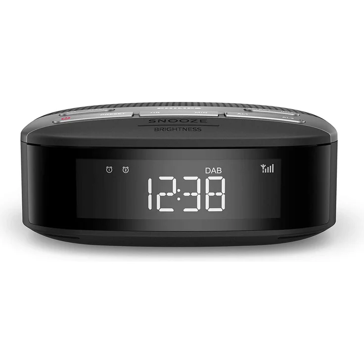 Philips R3505 Radiowecker, LED-Anzeige, schwarz – Bild 1