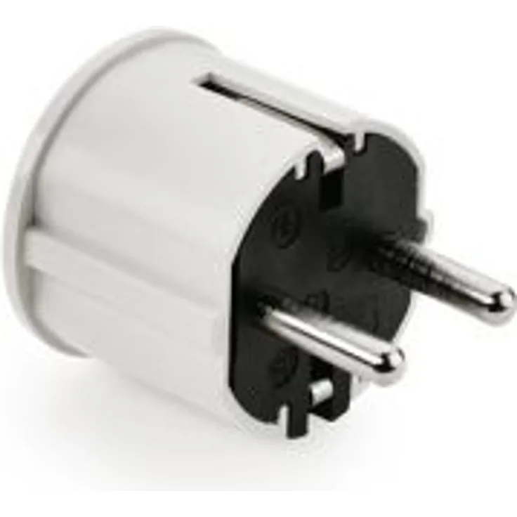 Schutzkontakt-Winkelstecker, Stecker, weiß