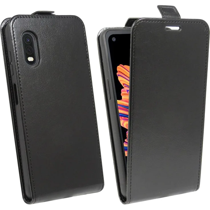 cofi1453 Flip Hülle, geeignet für Samsung Galaxy XCover Pro, Flipstyle-Tasche, schwarz