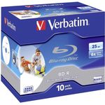Verbatim BD-R 25GB 6x, 10er Jewelcase Wide Inkjet printable (43713) - Preisvergleich