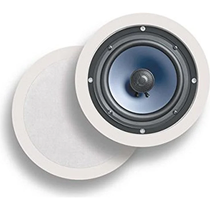POLK AUDIO rc80i 2-Wege Decken-Lautsprecher (Weiß) Einbau-Lautsprecher - 100 Watt - schwarz, weiß – Bild 1