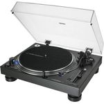 Audio-Technica AT-LP140XP Manueller Plattenspieler mit Direktantrieb, Schwarz