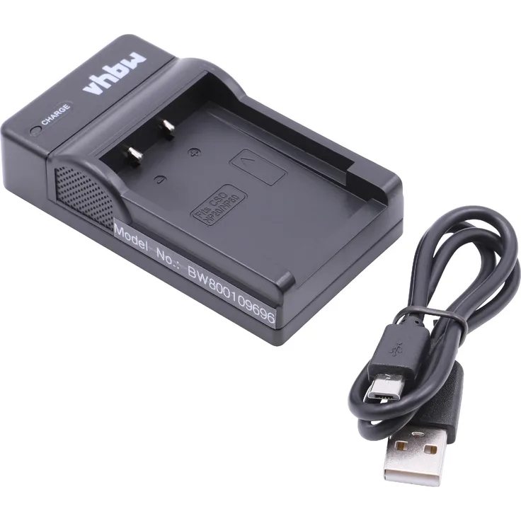 vhbw USB Ladegerät Ladekabel passend für Kamera Casio Exilim EX-Z80, EX-Z9, EX-Z90, M1, M2, M20, S1, S1PM, S2, S20, S23, S3, SX-S770, Z3, Z4, Z5.