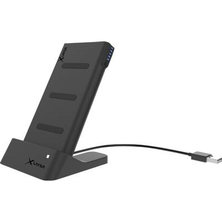 Xlayer Powerbank PLUS Wireless + Dock 5,10cm (2'') 1 Anthracite 6000mAh (215777)