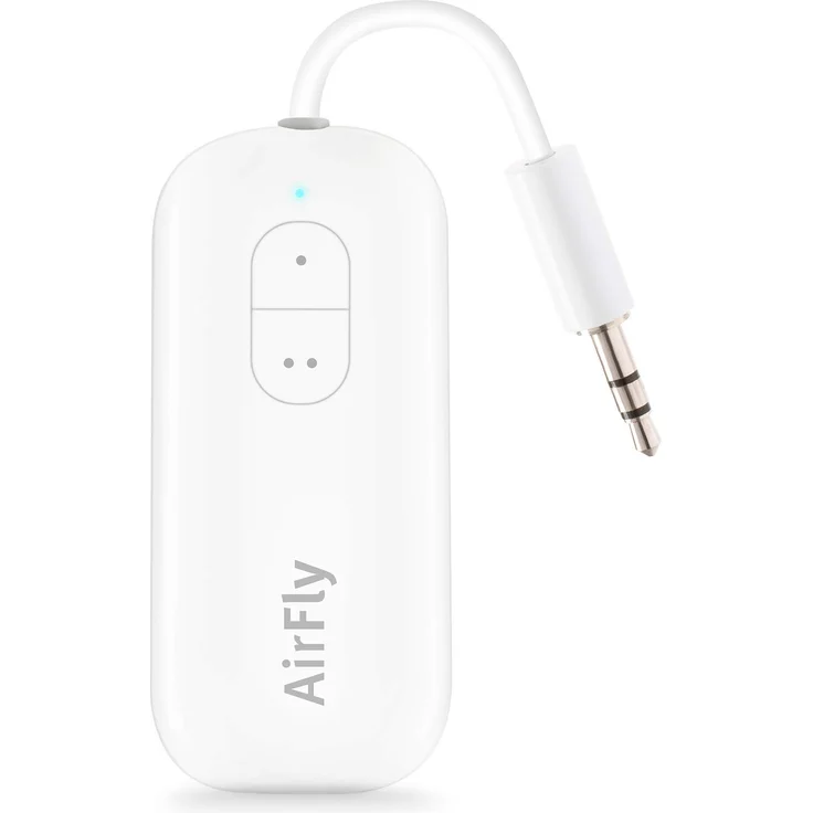 Twelve South AirFly Duo | Wireless Transmitter With Audio Sharing for up to 2 Airpods-Wireless Headphones to Any Audio Jack for use ON Airplanes, Boats or in Gym, Home, Auto – Bild 1