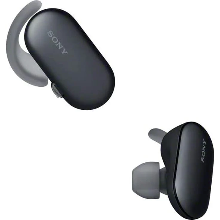 Sony WF-SP900 In-Ear Kopfhörer, mit Bluetooth, Mikrofon, geeignet für Sport, schwarz – Bild 3