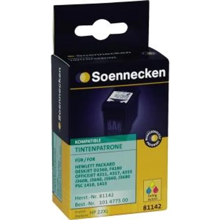 Soennecken Tintenpatrone 81142 wie HP C9352CE 22XL c/m/y (81142)