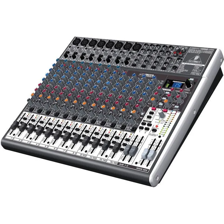 Behringer XENYX X2222 USB 19'-Mixer 8 Mikrofoneingänge 4 Stereo-IN Effekte