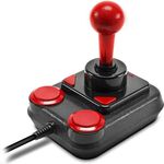 Speedlink COMPETITION PRO Extra USB Joystick - Anniversary Edition, Retro-Arcade-Stick für PC und Android Geräte - schwarz-rot