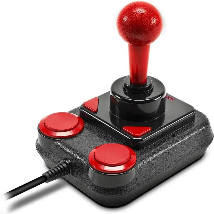 Speedlink COMPETITION PRO Extra USB Joystick - Anniversary Edition, Retro-Arcade-Stick für PC und Android Geräte - schwarz-rot