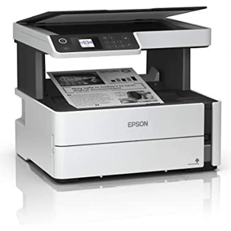 Epson EcoTank ET-M2170 (3-in-1) Multifunktionsdrucker - (Tintenstrahl) Mono, Druckgeschwindigkeit: 20 s/w, Auflösung: 2400 x 1200, LAN, WLAN, AirPrint, Wi-Fi Direct, Cloud Print (C11CH43401) – Bild 5