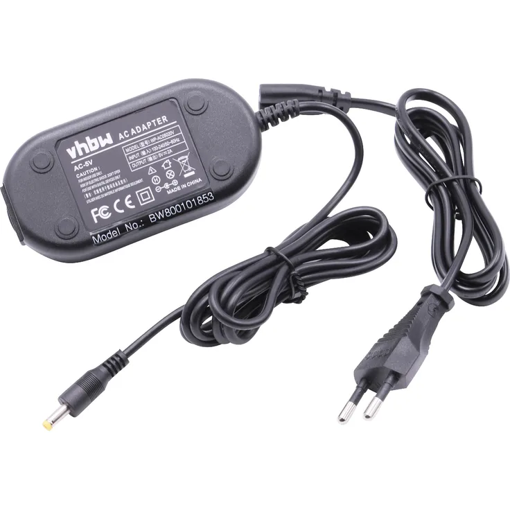 vhbw Ladegerät, Ladekabel, Netzteil für Kamera Fujifilm FinePix F100fd, F20, F200EXR, F30, F300EXR, F305EXR, F31fd, F401, F402, F40fd wie AC-5V.