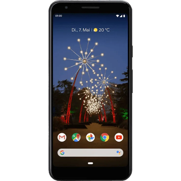 Google Pixel 3a Smartphone 14,22cm Pixel (5,6 Zoll) OLED-Display, 64GB interner Speicher, 4GB RAM, Nano-SIM + eSIM, Android, Just Black