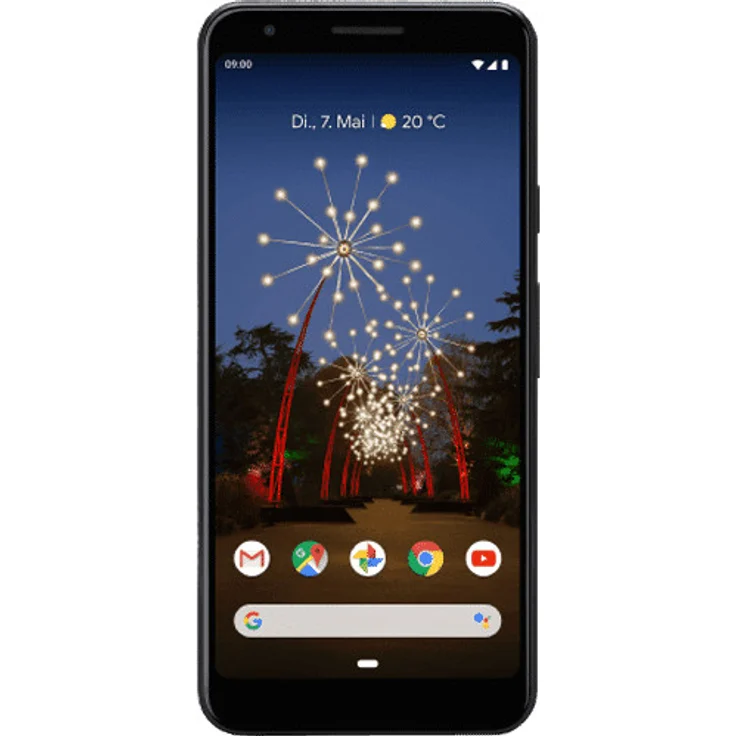 Google Pixel 3a Smartphone 14,22cm Pixel (5,6 Zoll) OLED-Display, 64GB interner Speicher, 4GB RAM, Nano-SIM + eSIM, Android, Just Black – Bild 1