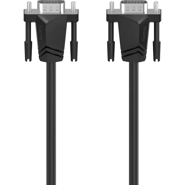 Hama 00200707, 1,5 m, VGA (D-Sub), VGA (D-Sub), Männlich, Männlich, Schwarz